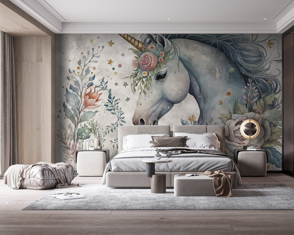 Unicorno tra i fiori — ambiente 2