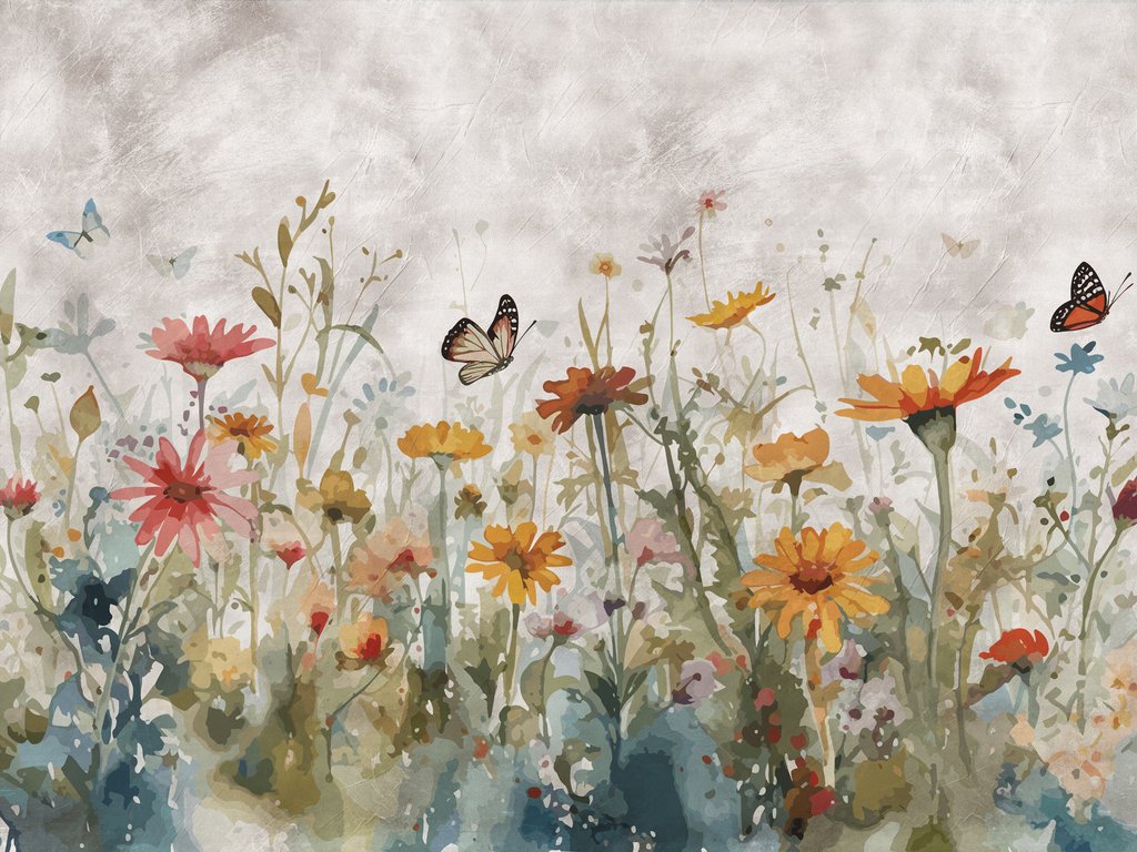 Campo pieno di fiori — design completo
