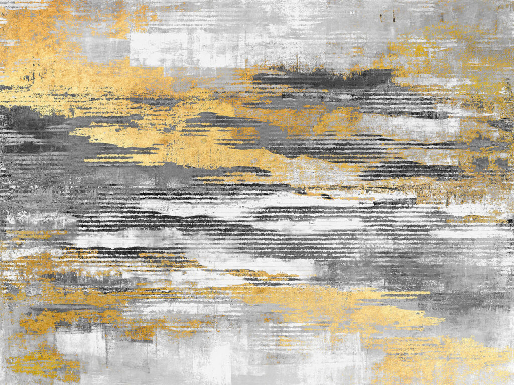 Strisce gialle tra grigi — design completo