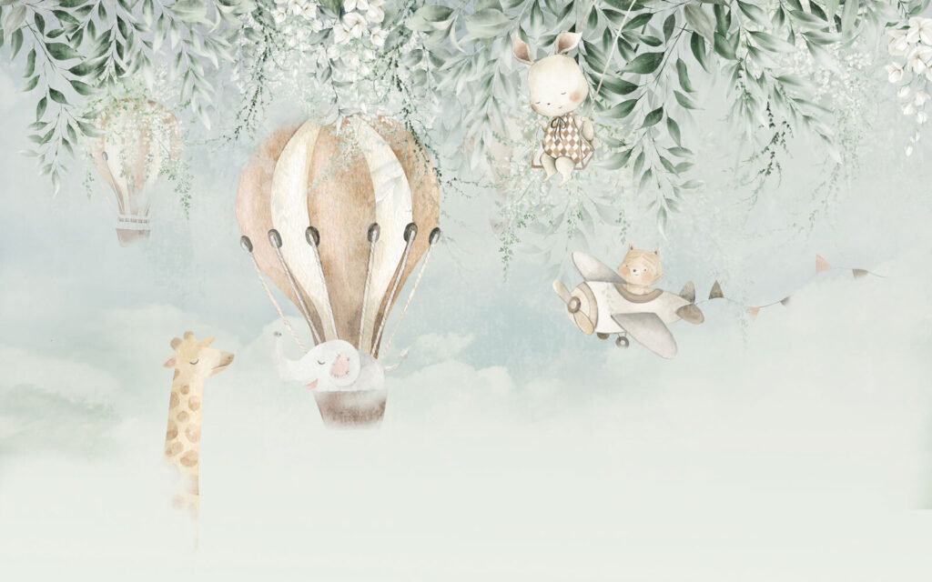 Palloncini con animali — design completo