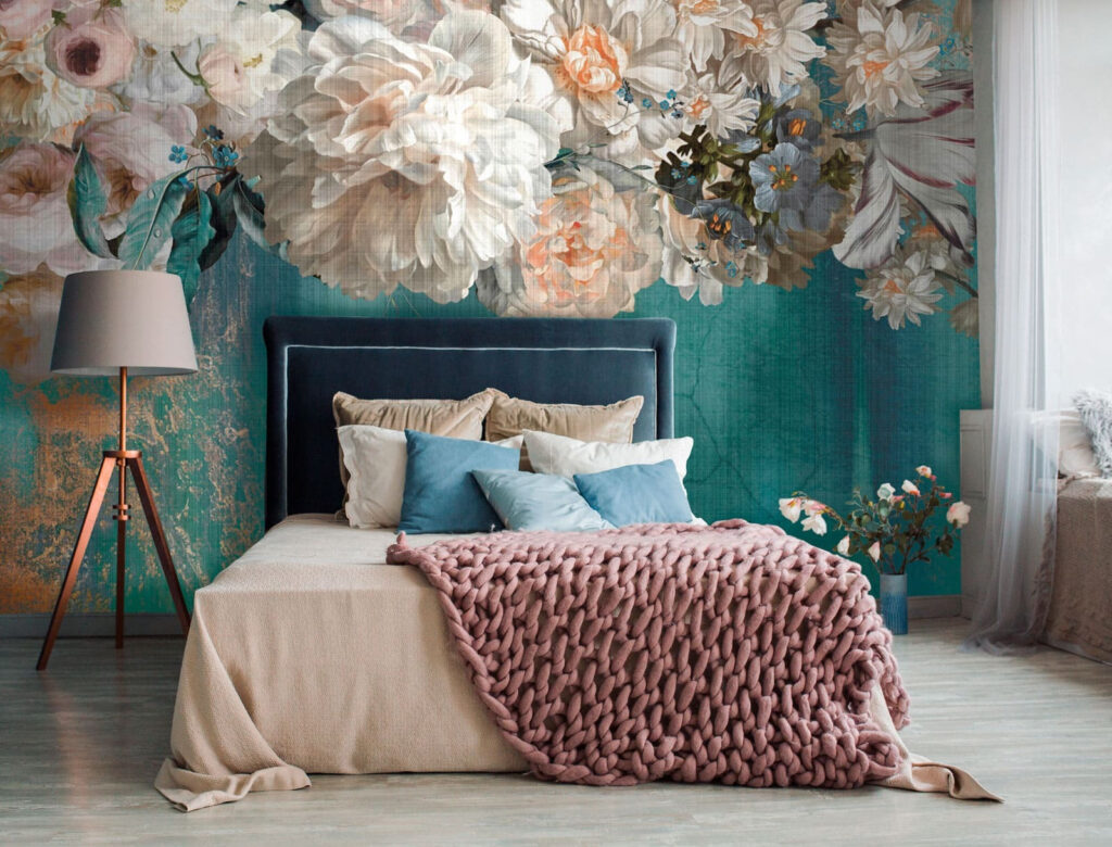 Fiori bianchi sulla vernice — ambiente 1