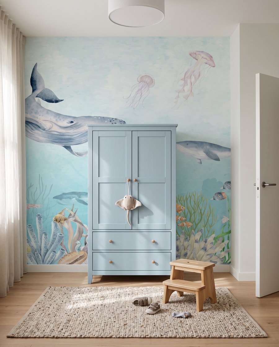 Balene tra coralli colorati — ambiente 2