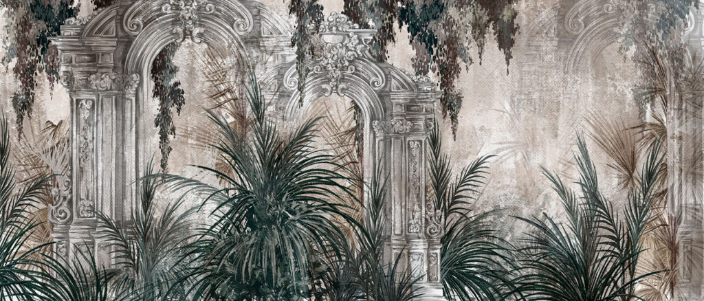 Palme e archi antichi — design completo