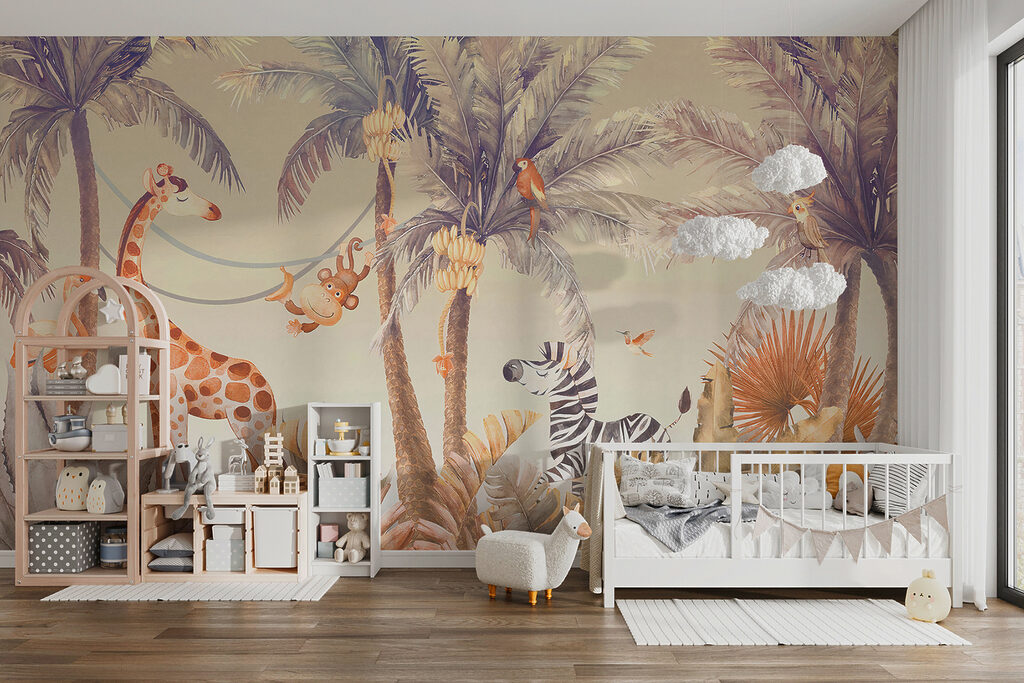 Giraffa tra le palme — ambiente 4