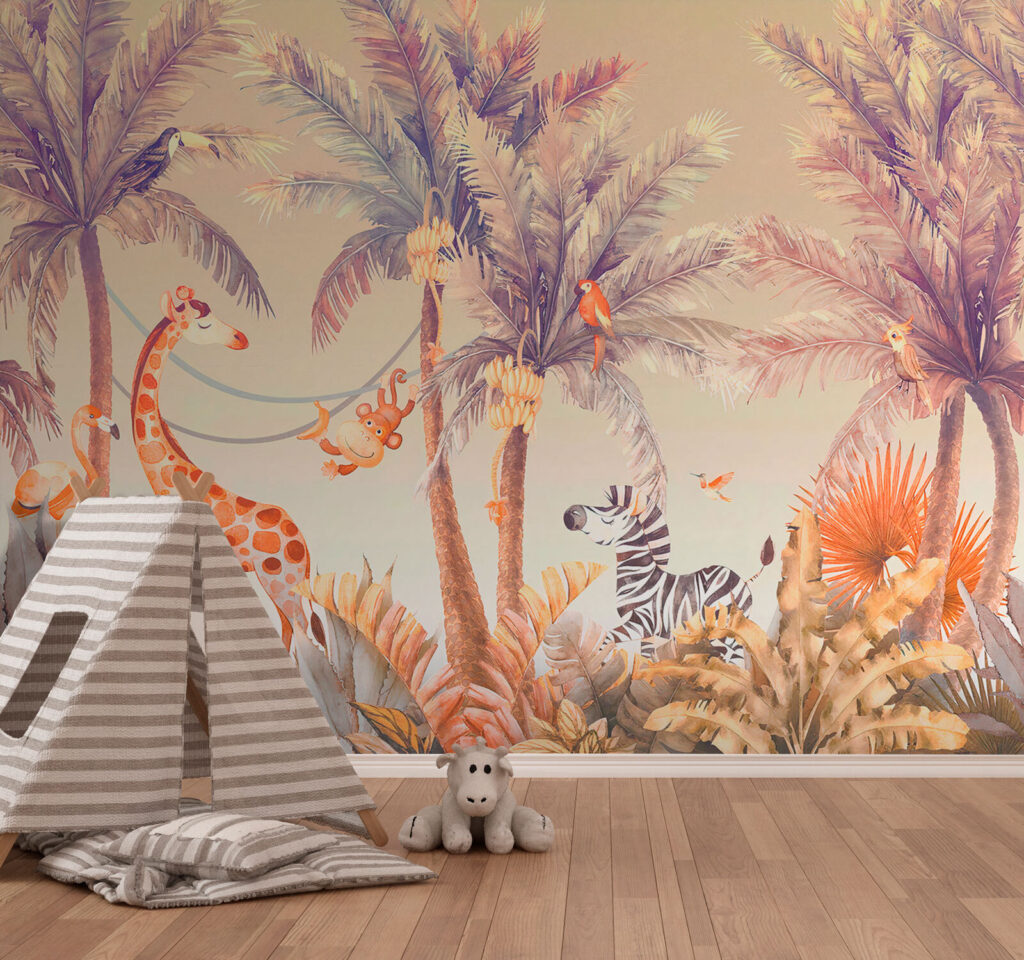 Giraffa tra le palme — ambiente 3