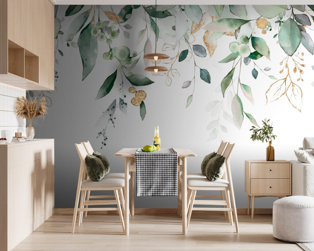 Fogliame su bianco — ambiente 3