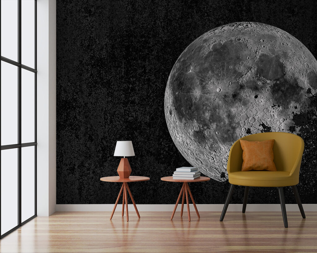 Luna su fondo nero — ambiente 2