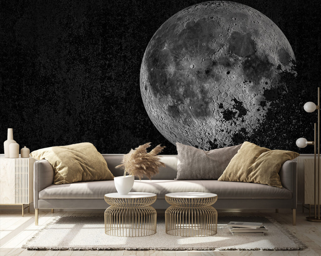 Luna su fondo nero — ambiente 3
