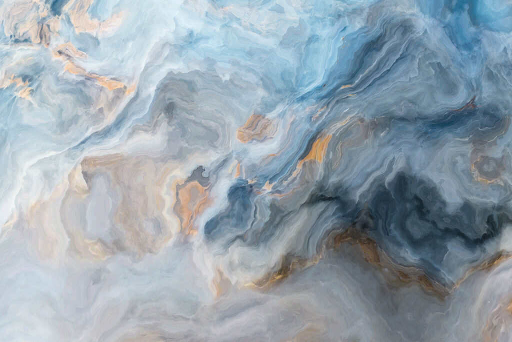 Onde blu effetto marmo — design completo