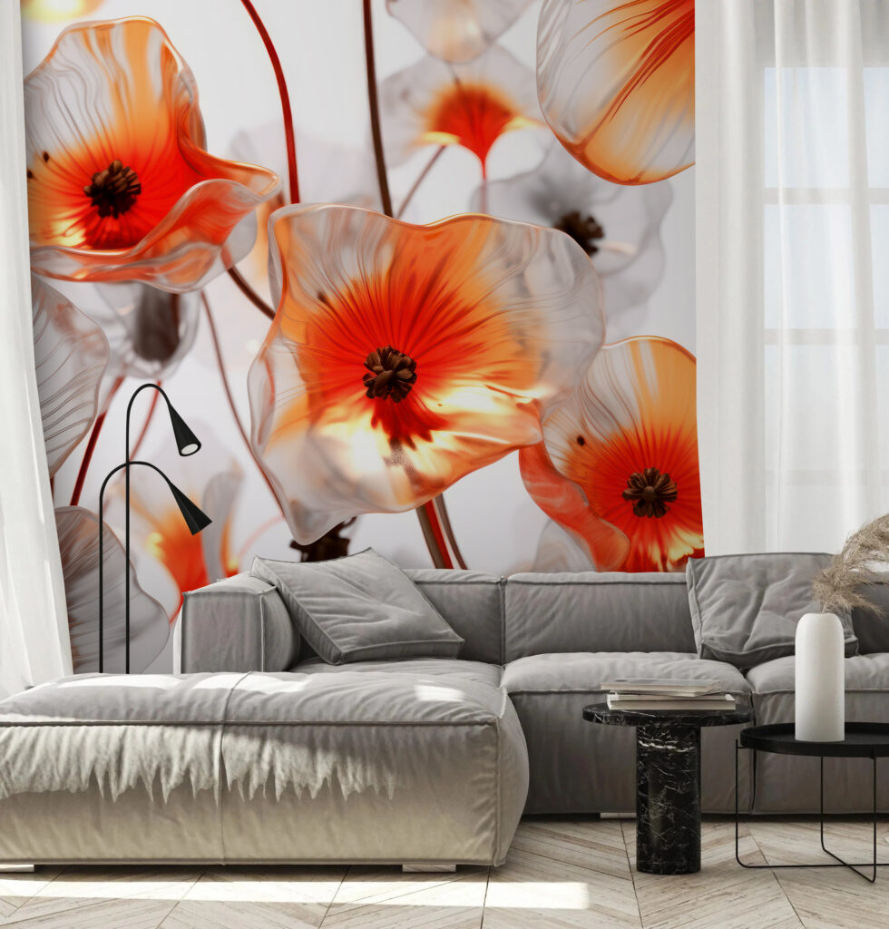 Calici arancio controluce — ambiente 3