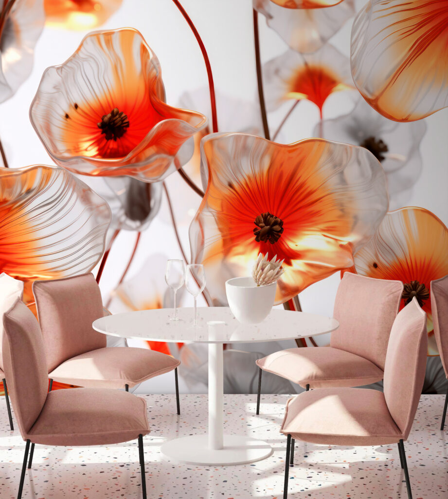 Calici arancio controluce — ambiente 4
