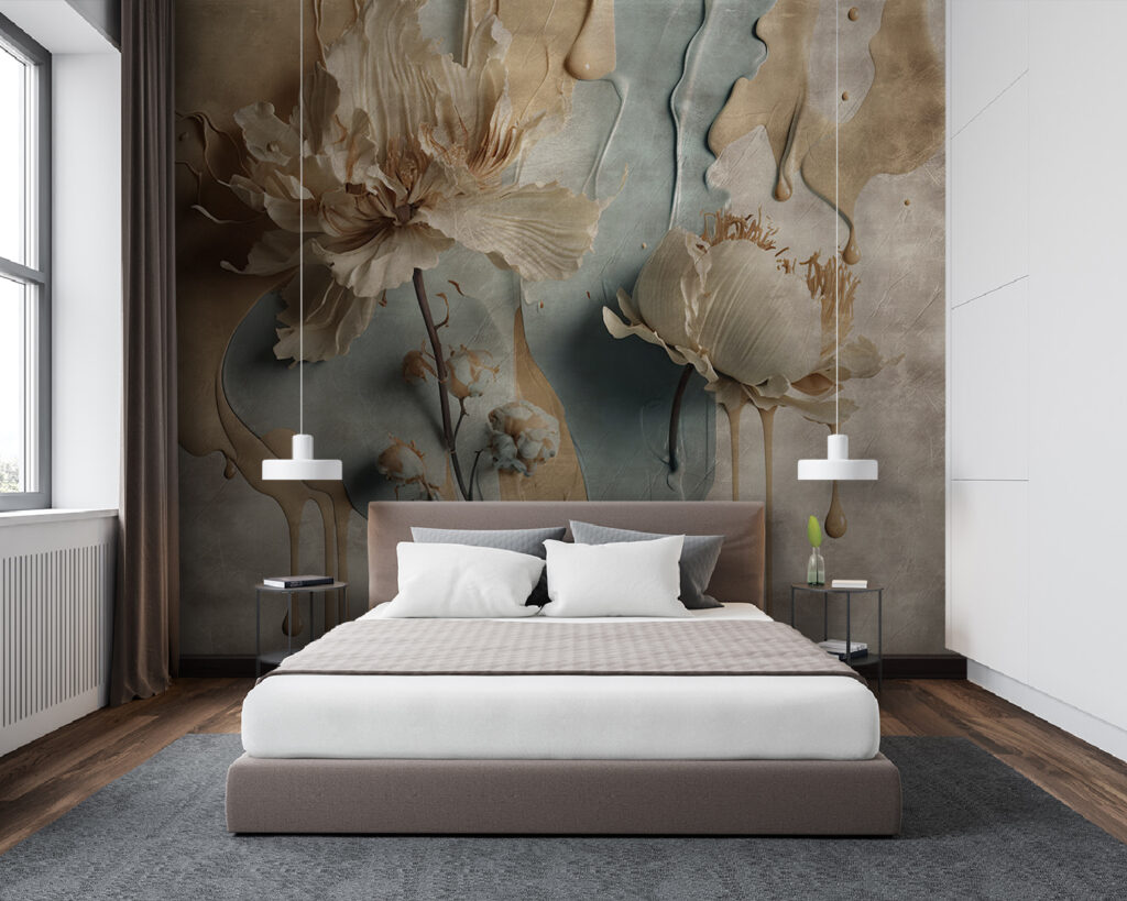 Fiori in colature terrose — ambiente 2