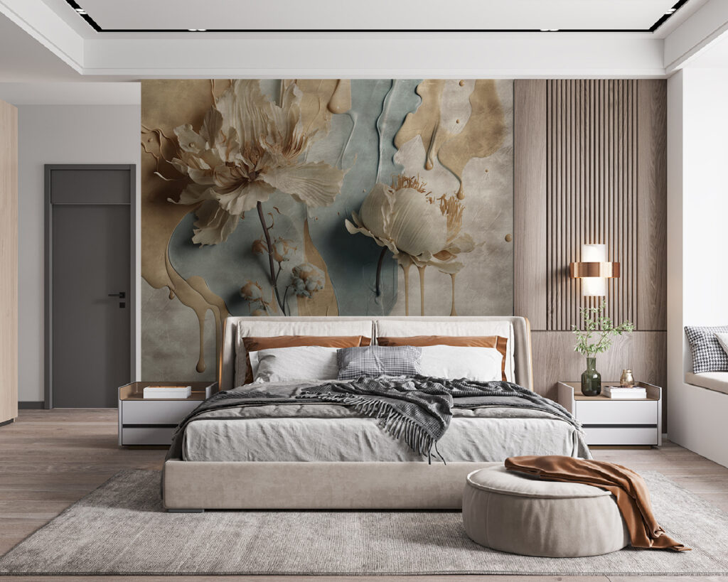 Fiori in colature terrose — ambiente 3