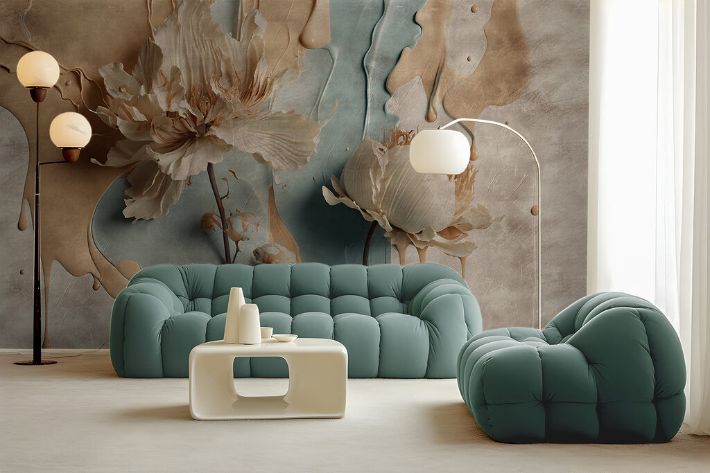 Fiori in colature terrose — ambiente 5