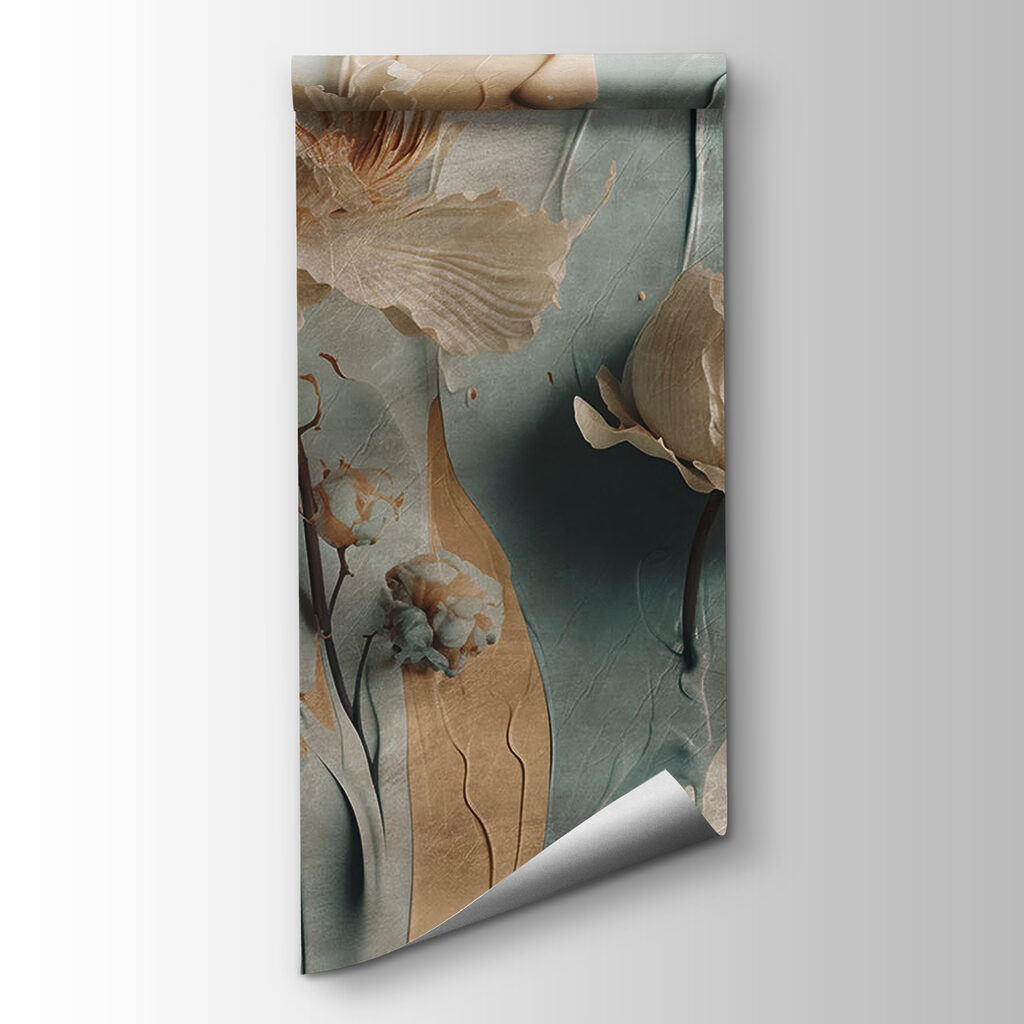 Fiori in colature terrose — vista del prodotto