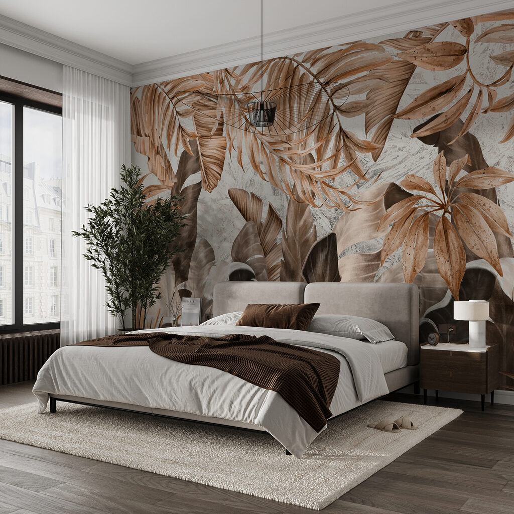 Foglie tropicali color crema — ambiente 4