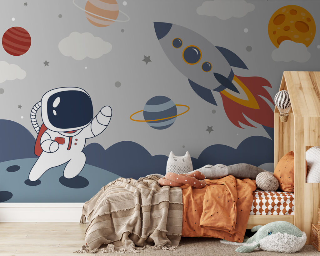 Astronauta sotto il razzo — ambiente 3