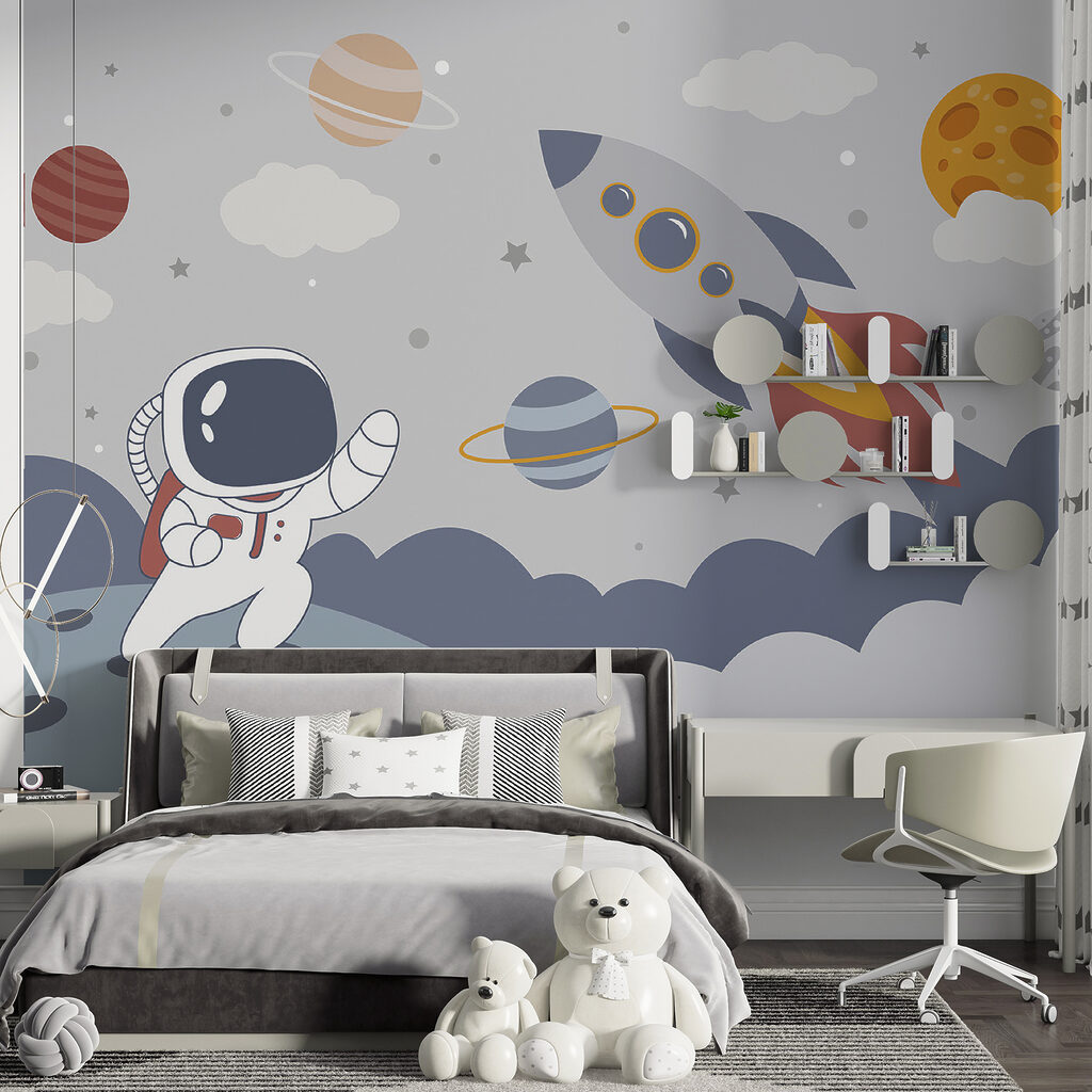 Astronauta sotto il razzo — ambiente 5