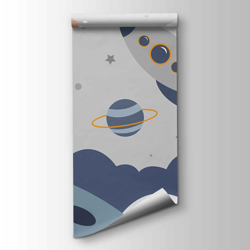 Astronauta sotto il razzo — vista del prodotto