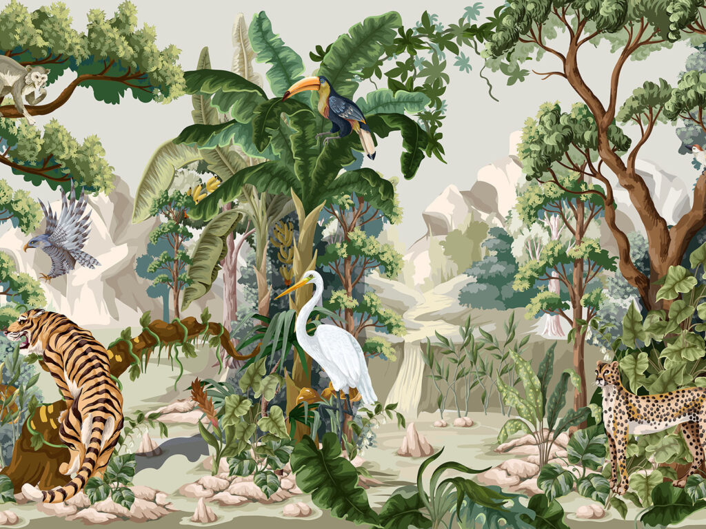 Animali accanto all’acqua — design completo