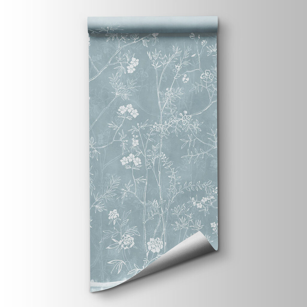 Fiori sottili su azzurro — vista del prodotto