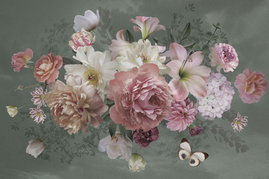 Bouquet rosa antico — design completo