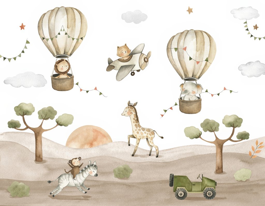 Safari sotto i palloncini — design completo