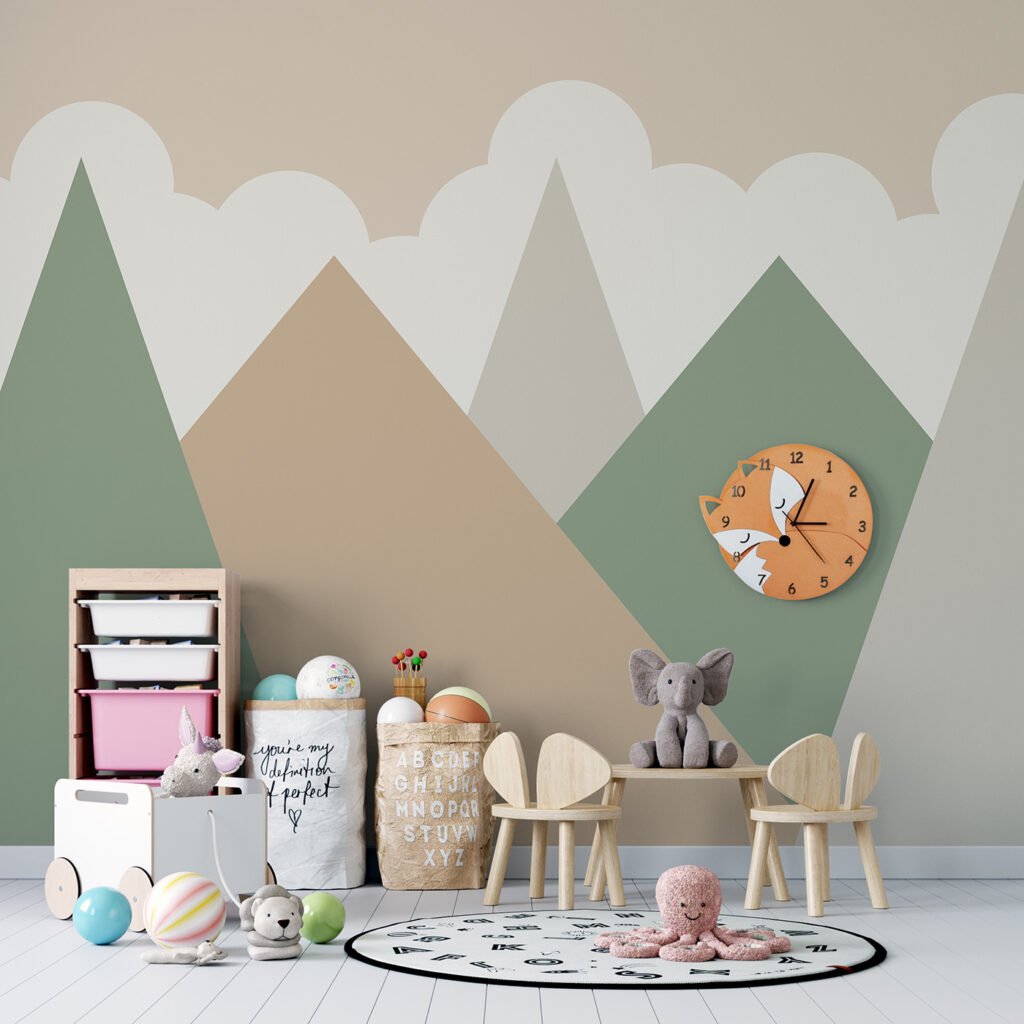 Monti pastello e nuvole — ambiente 3