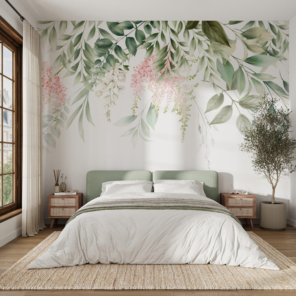 Fiori sotto foglie fresche — ambiente 9
