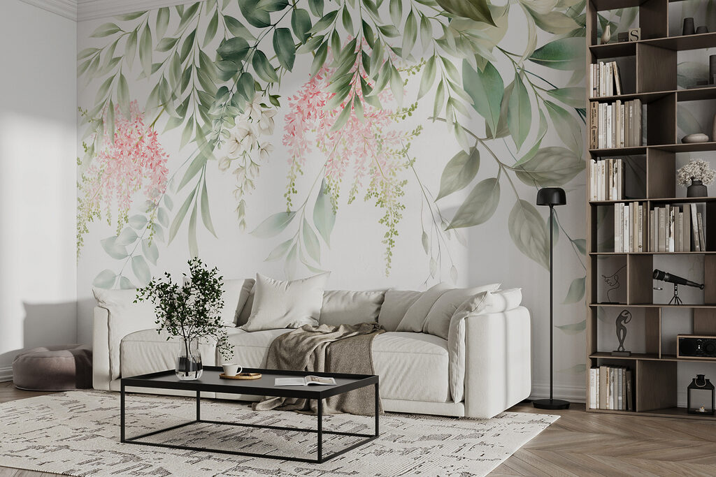 Fiori sotto foglie fresche — ambiente 6