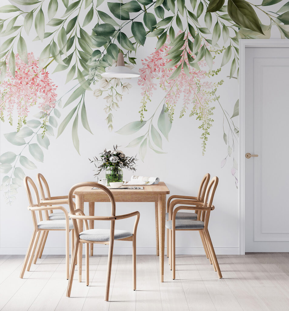 Fiori sotto foglie fresche — ambiente 5