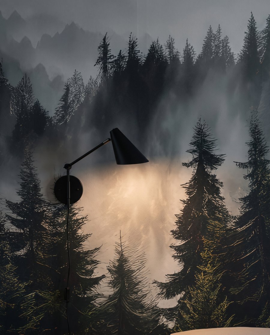Nebbia sui boschi montani — dettaglio