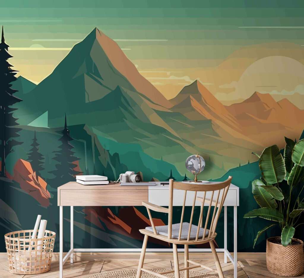 Montagne a tinte piatte — ambiente 2