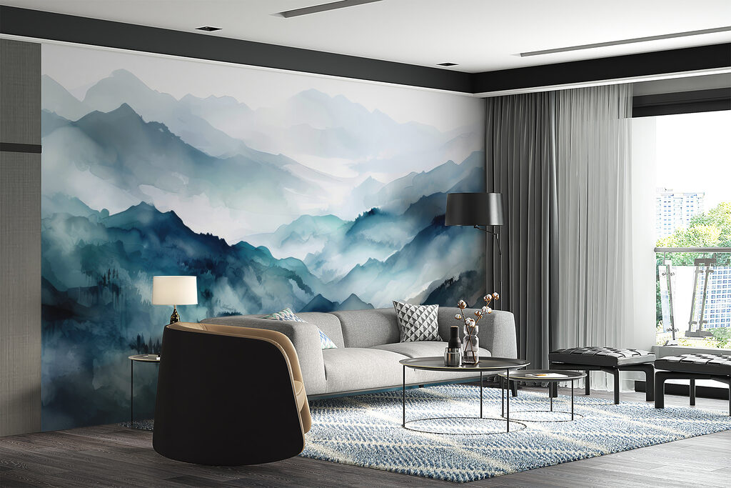 Dorsali blu ad acquerello — ambiente 4