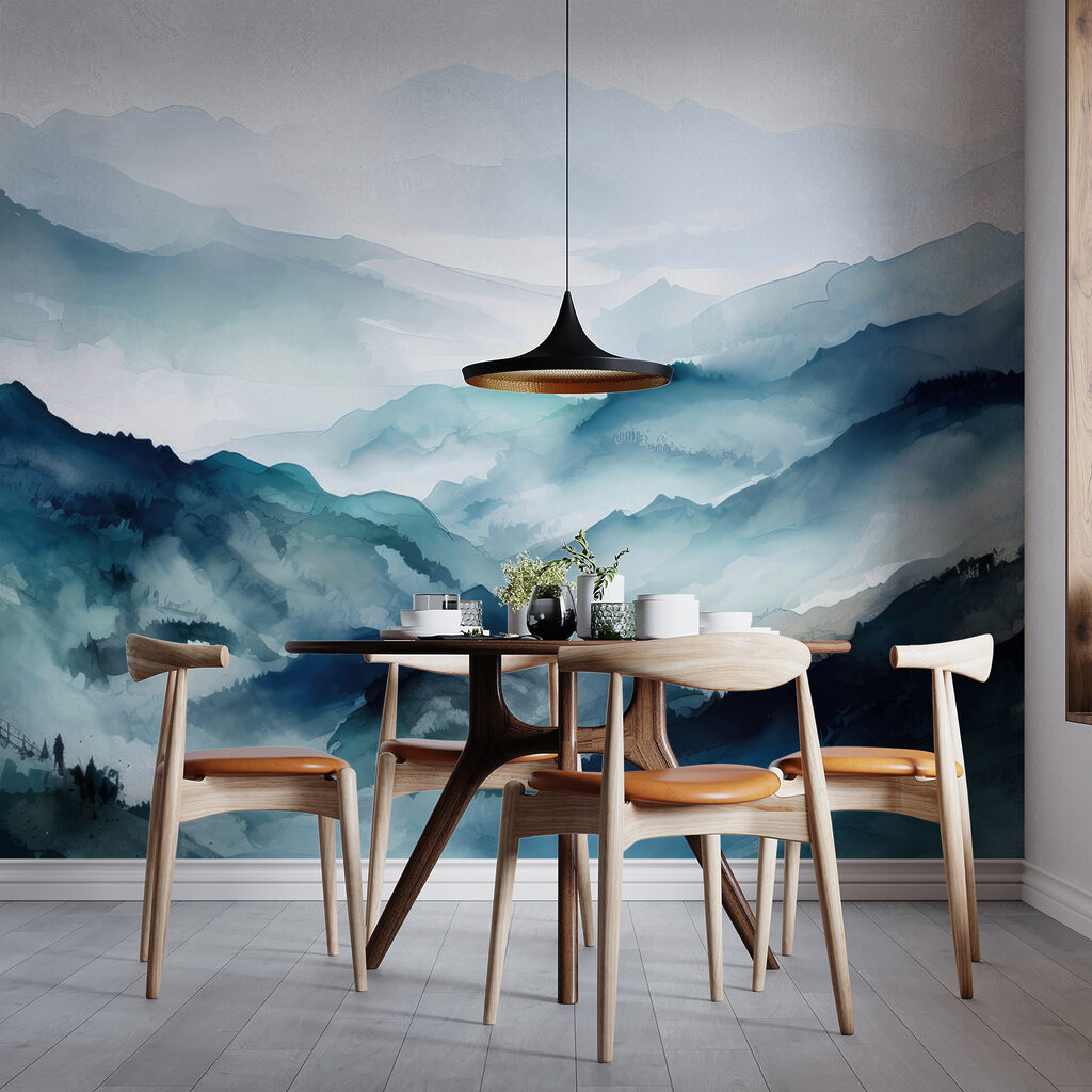Dorsali blu ad acquerello — ambiente 5
