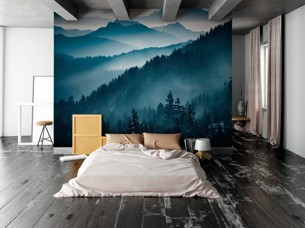 Nebbia blu sui pendii — ambiente 2