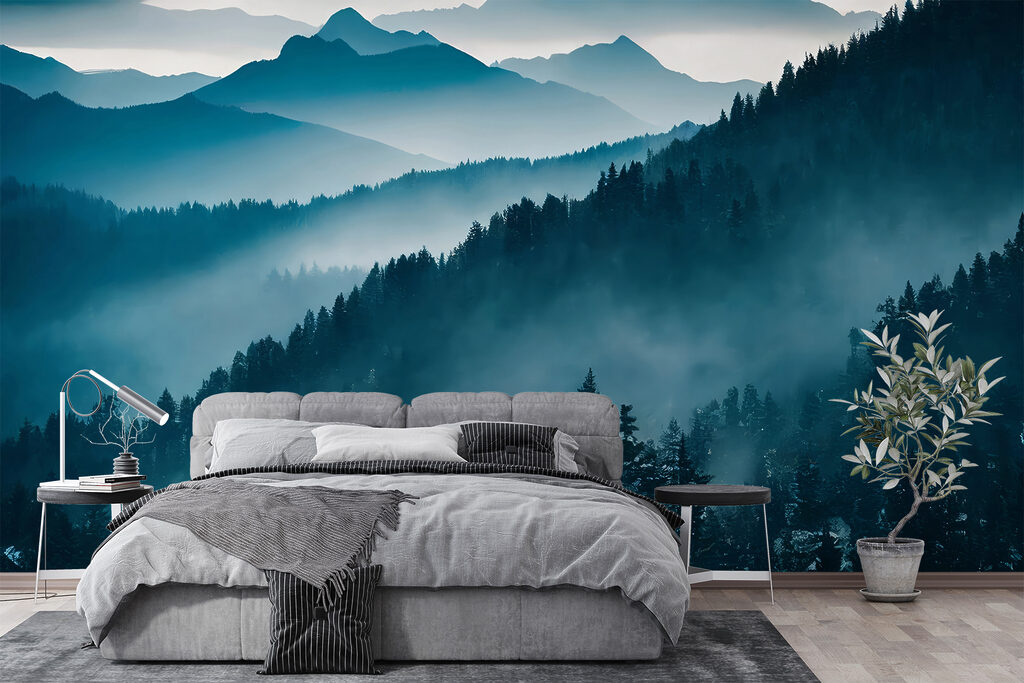 Nebbia blu sui pendii — ambiente 4
