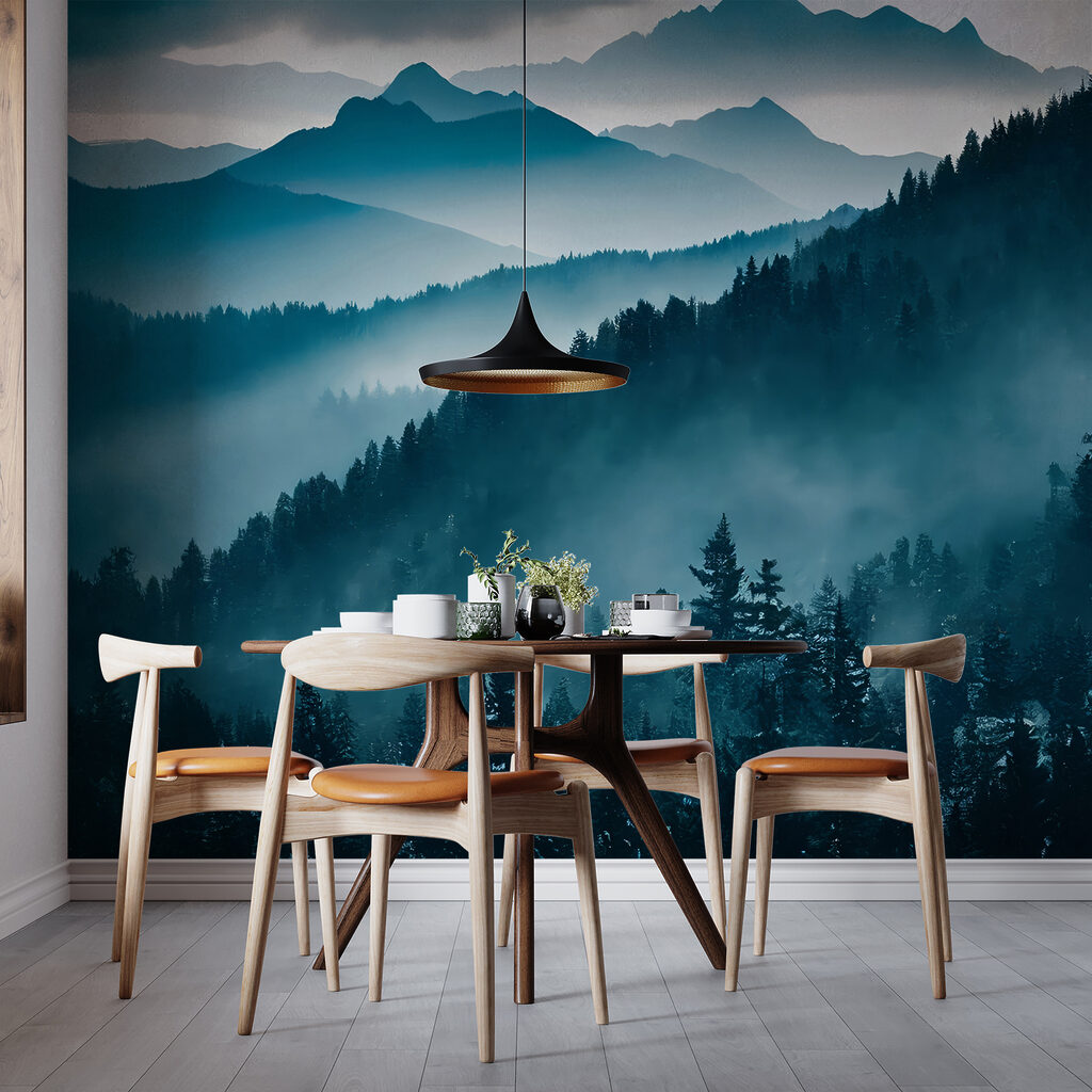 Nebbia blu sui pendii — ambiente 5