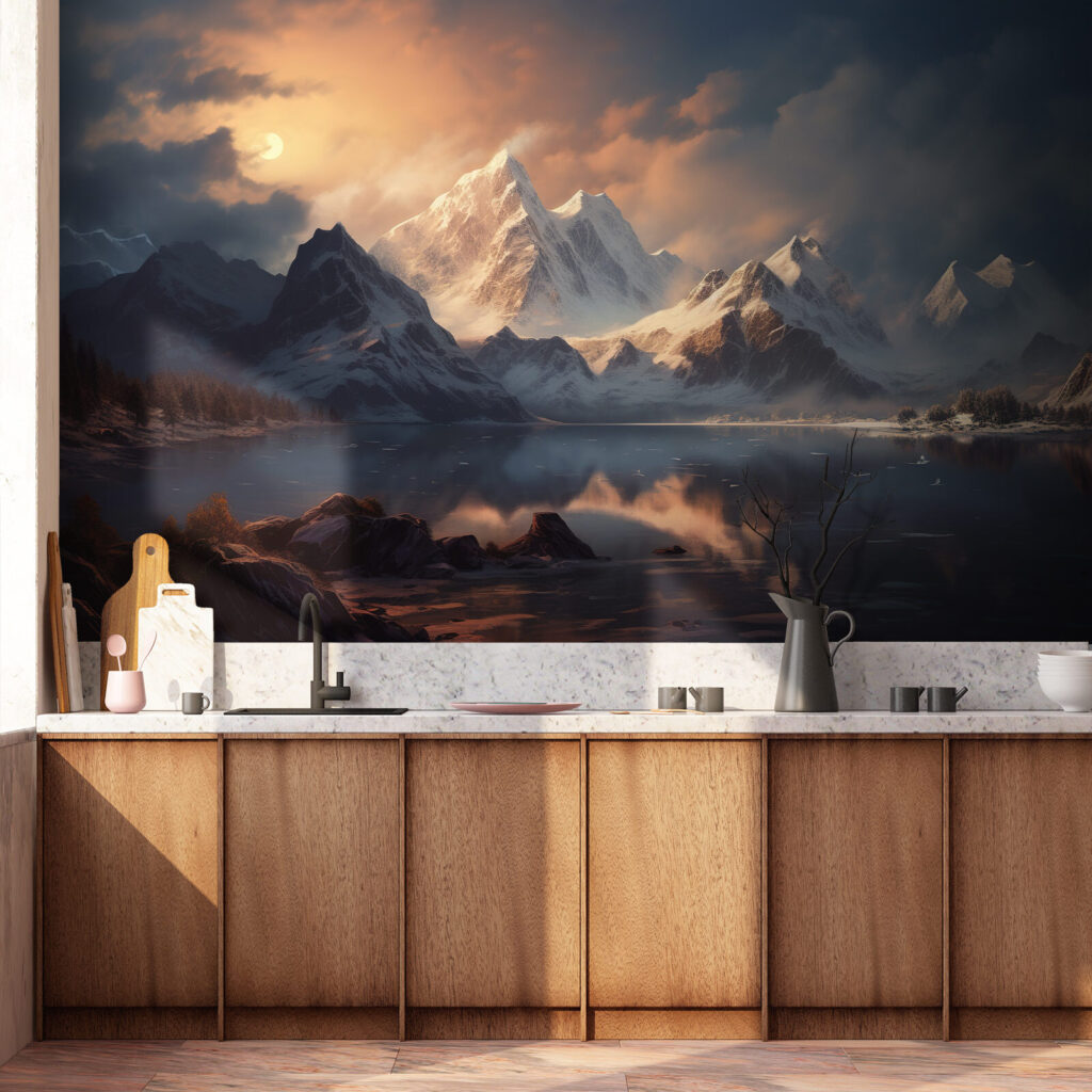 Cima nella luce dorata — ambiente 1