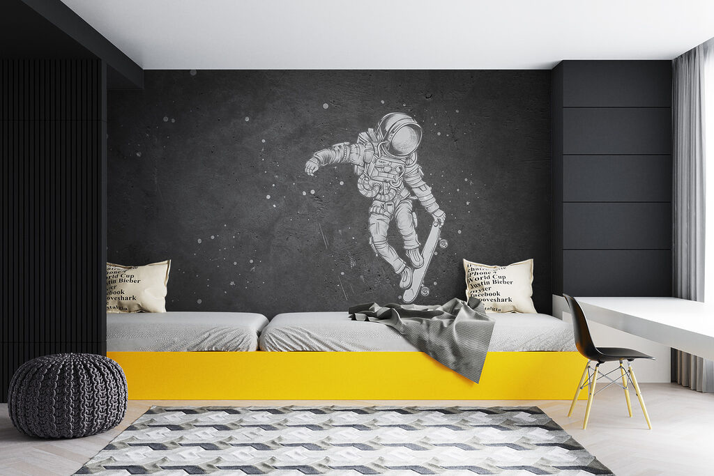 Astronauta sullo skateboard — ambiente 3