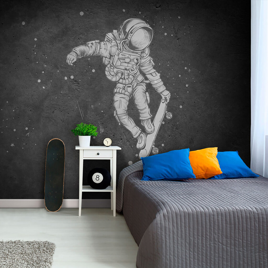 Astronauta sullo skateboard — ambiente 4