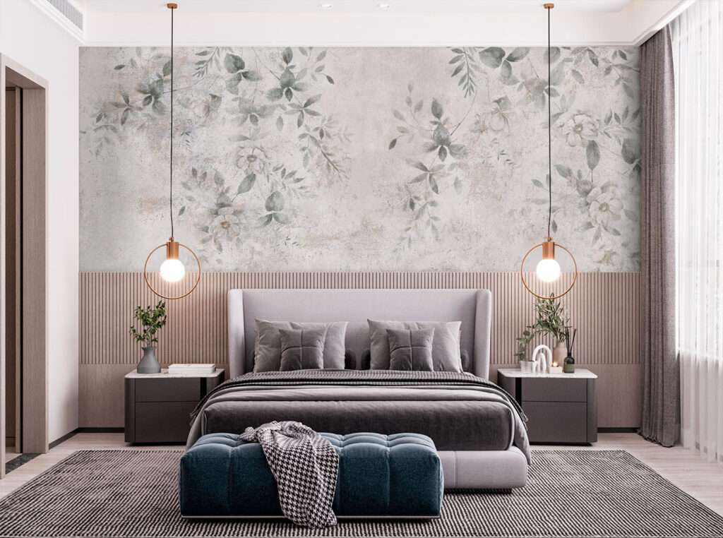 Scia floreale sul bianco — ambiente 4