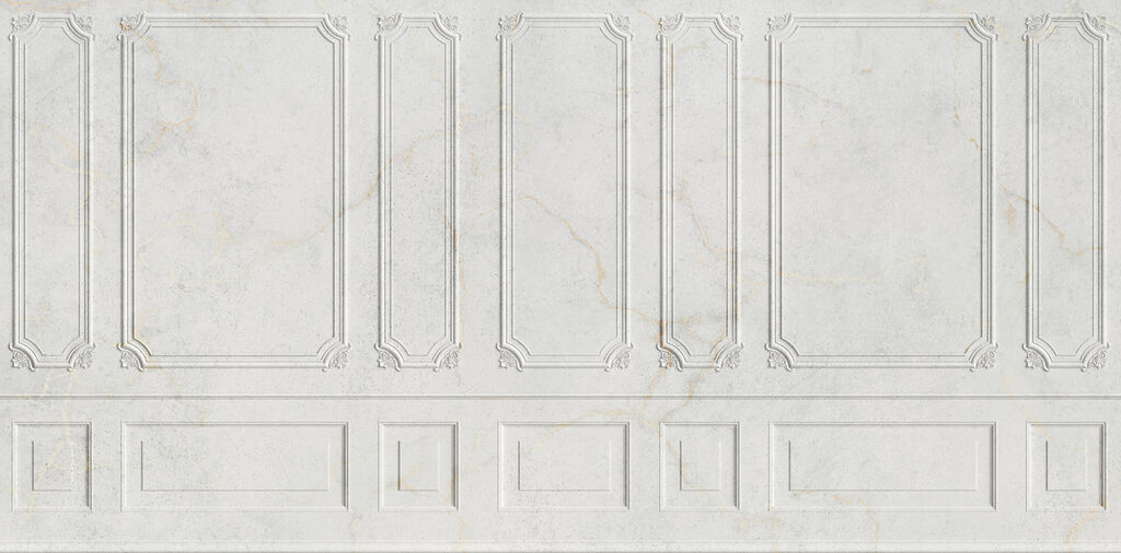 Boiserie bianca invecchiata — design completo