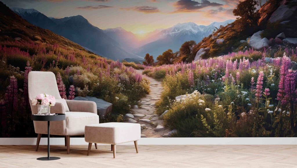 Sentiero tra alti fiori — ambiente 1
