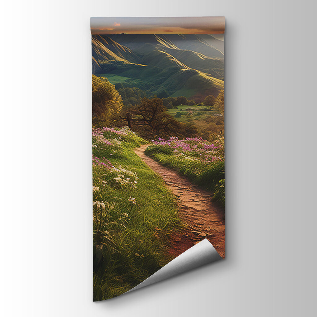 Sentiero lungo prati rosa — vista del prodotto