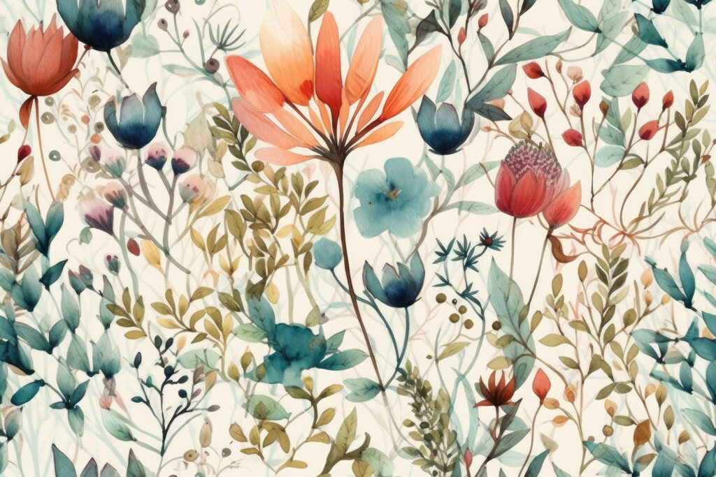 Giardino di forme floreali — design completo