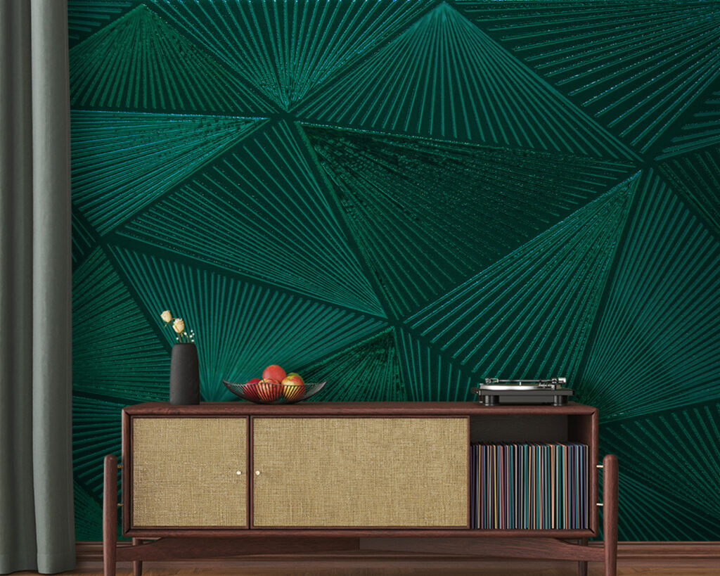 Triangoli verdi a righe — ambiente 1