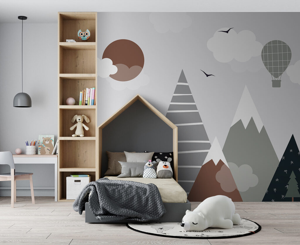 Mongolfiera sulle montagne — ambiente 2