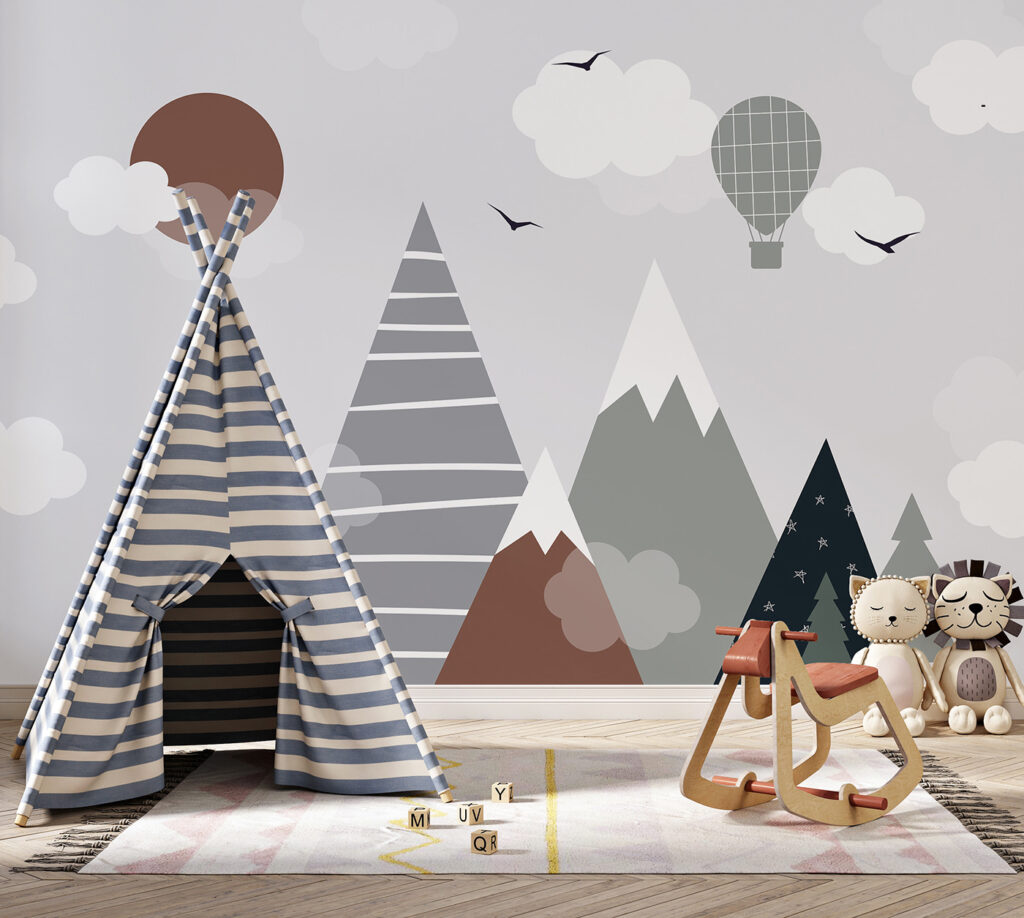 Mongolfiera sulle montagne — ambiente 5