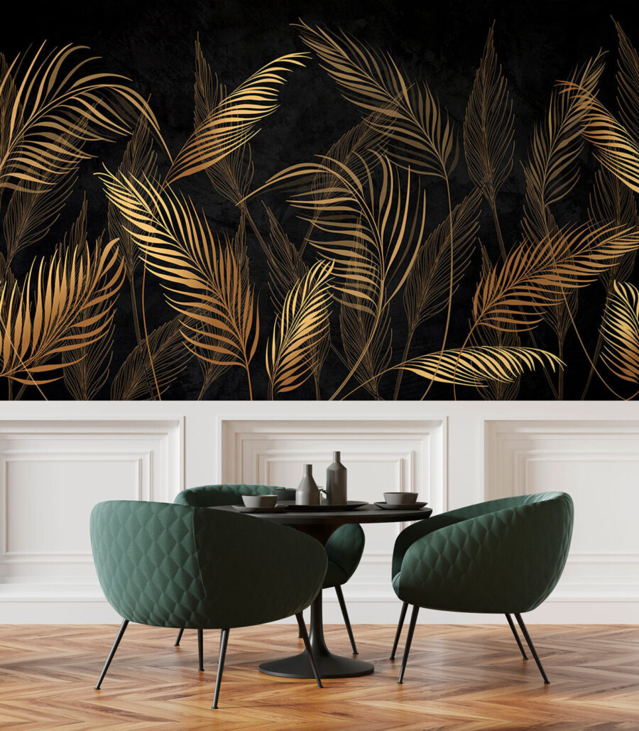Piume d’oro su nero — ambiente 2